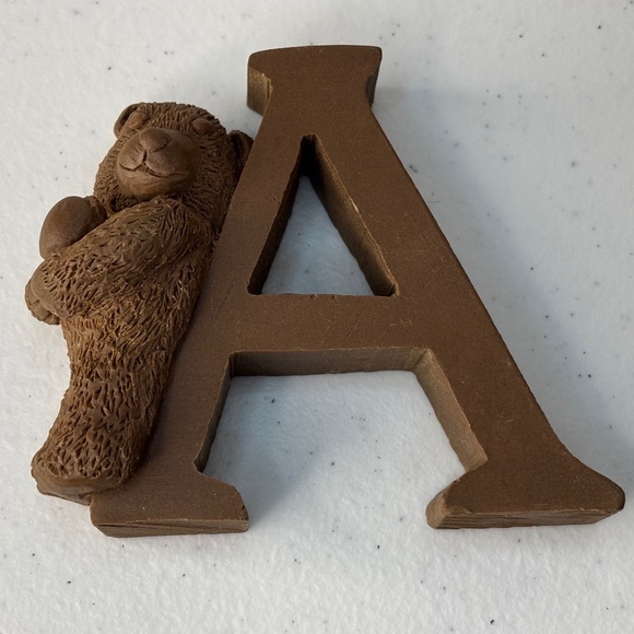 TNT Unfinished ABC Teddy Bear Figurine Set and Teddy Bear Ornament Four Pieces - Picture 6 of 16